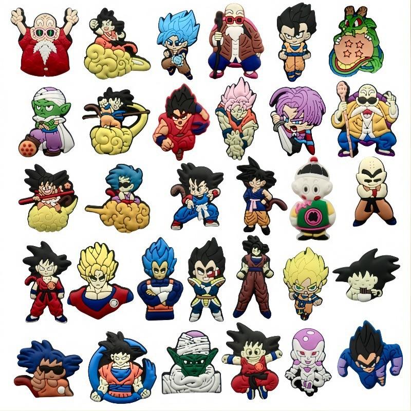 Dragon ball PVC Removable Decorative Buckle DIY Shoe Sticker Shoe Accessories