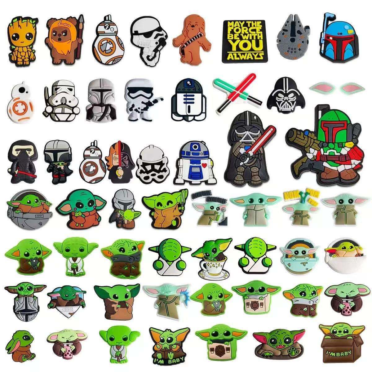 Yoda Star STEAM GAME Lethal Company Midnight Bear Wars Wholesale Clog Charms Bulk Clog-charms Valentine's Day Easter