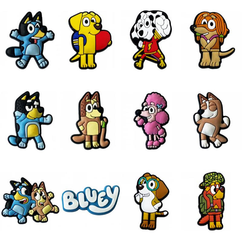 Wholesale Popular High Quality Cartoon Pvc Anime Classic Cartoon Shoe Charm Shoe Decoration Cartoon Bluey Charms