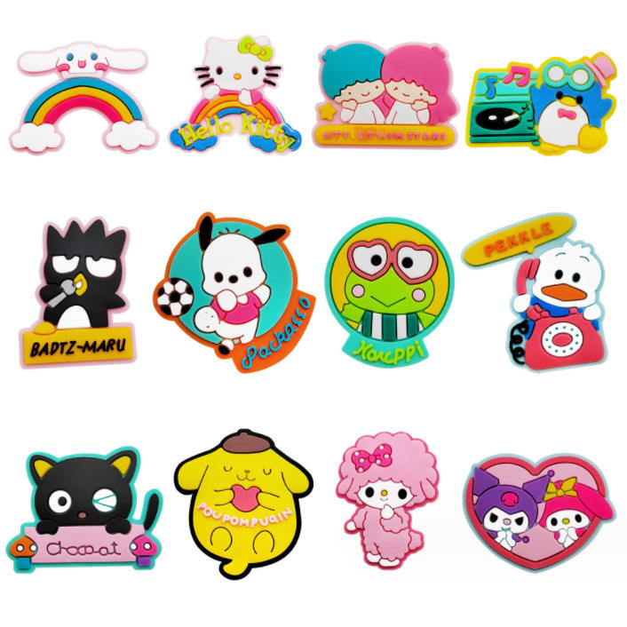 Custom PVC Shoe Charm Ladies Shoes Decorations with Cartoon Itme Kuromiely Design