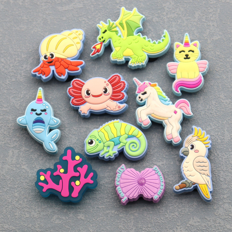 Wholesale Rubber PVC High Quality Custom Cute Cartoon Animer Shoes Decorations Accessories Shoe Charms