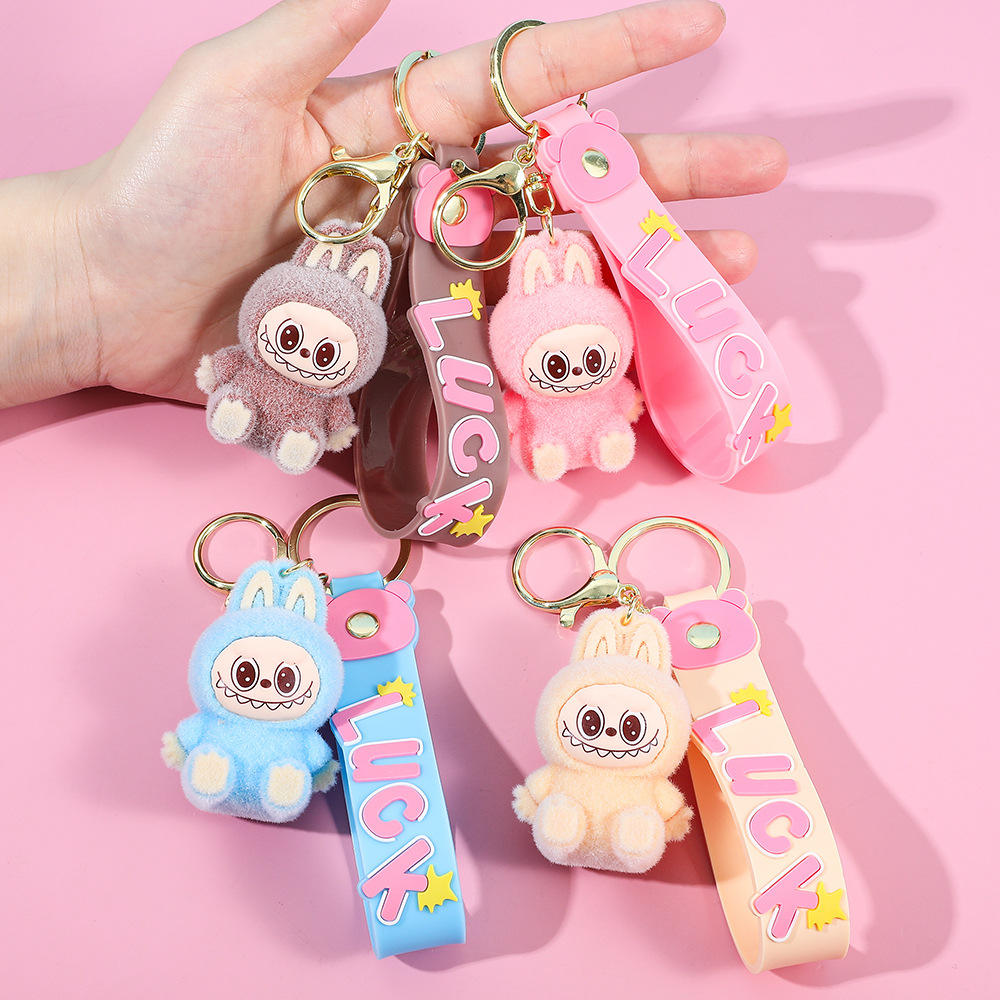 Customized 3D PVC Anime Silicone Keychain Cute Cartoon Figure Keyring Rubber Keychain